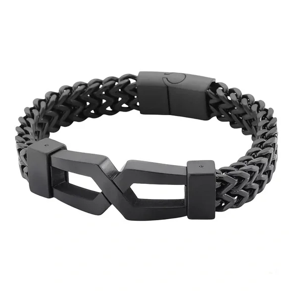 12mm Luxury Stainless Steel Bangle Bracelet - Picture 2 of 12